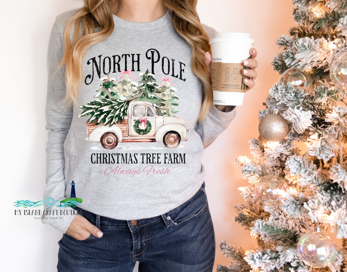 North Pole Tree Farm Christmas Sweatshirt