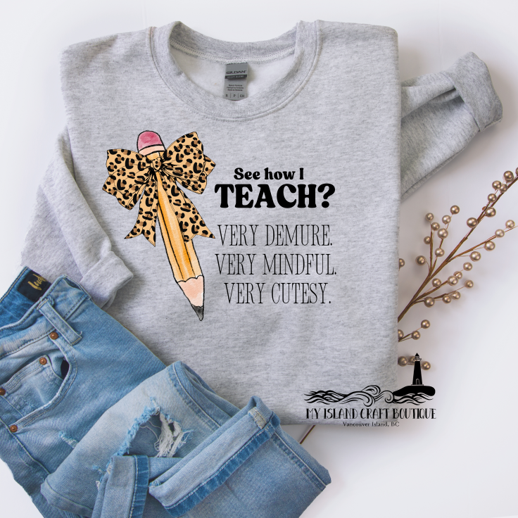 Very Demure, Teacher Sweatshirt